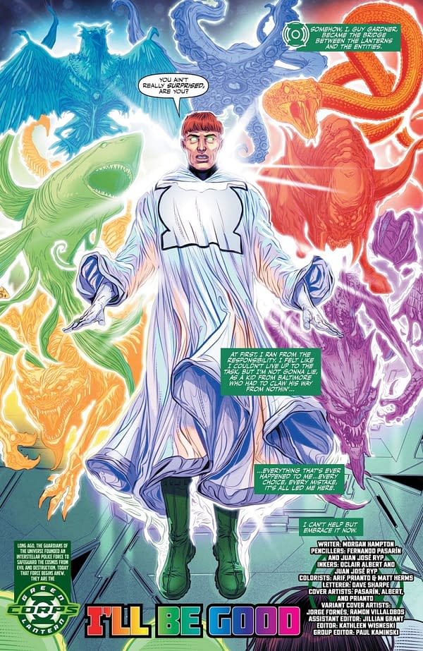 Interior preview page from Green Lantern Corps #19