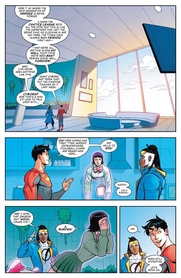 Interior preview page from New Titans #38