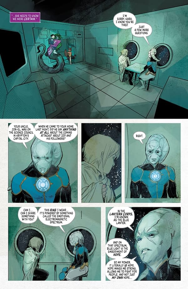 Interior preview page from Supergirl: Survive #3
