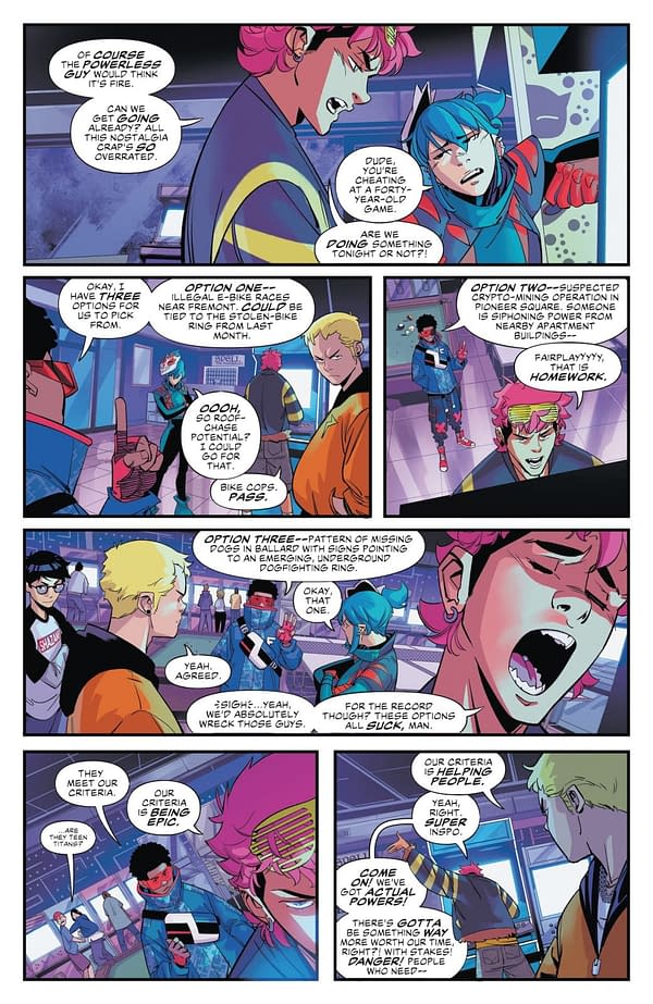 Interior preview page from Teen Titans #1