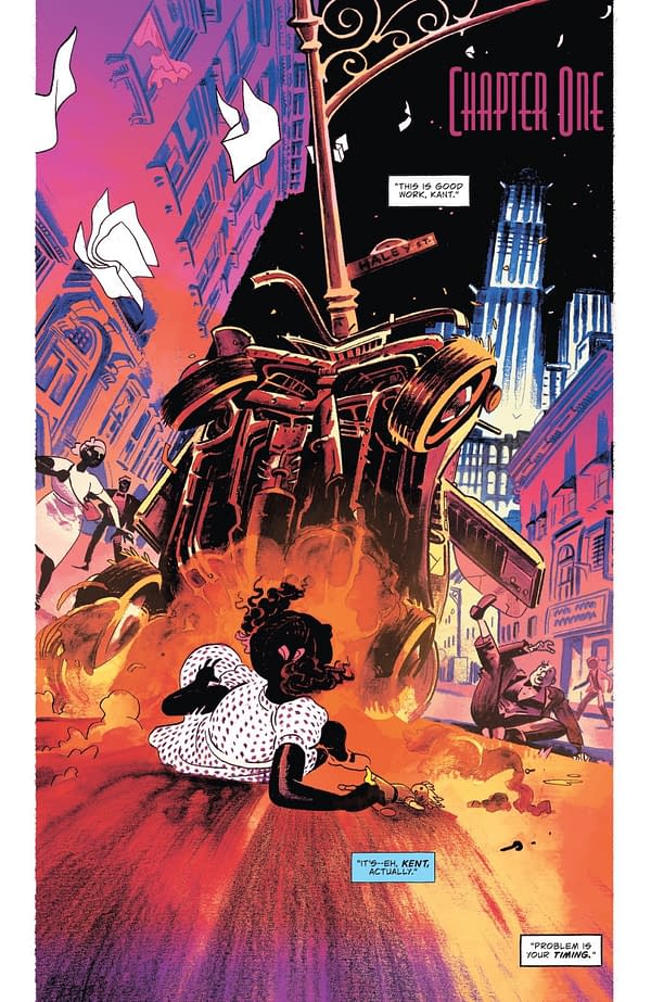 Interior preview page from Superman: The Stranger #1