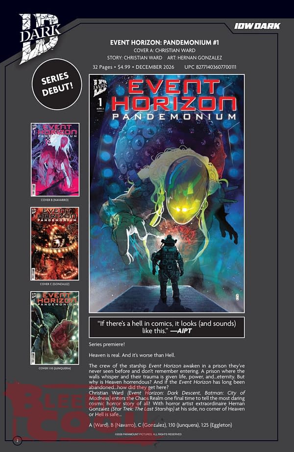 Exclusive: Official Full IDW November 2026 Solicits