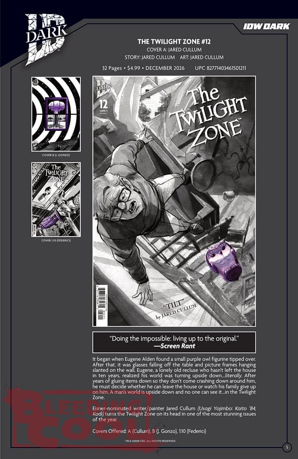 Exclusive: Official Full IDW November 2026 Solicits