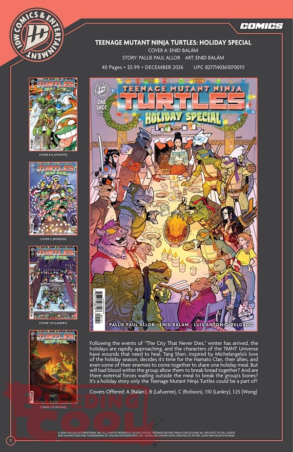 Exclusive: Official Full IDW November 2026 Solicits