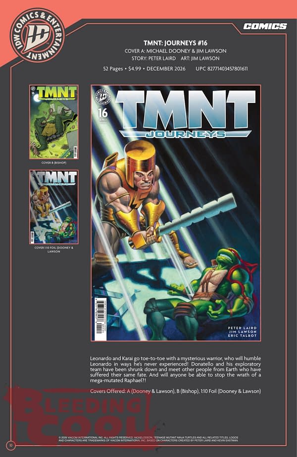 Exclusive: Official Full IDW November 2026 Solicits