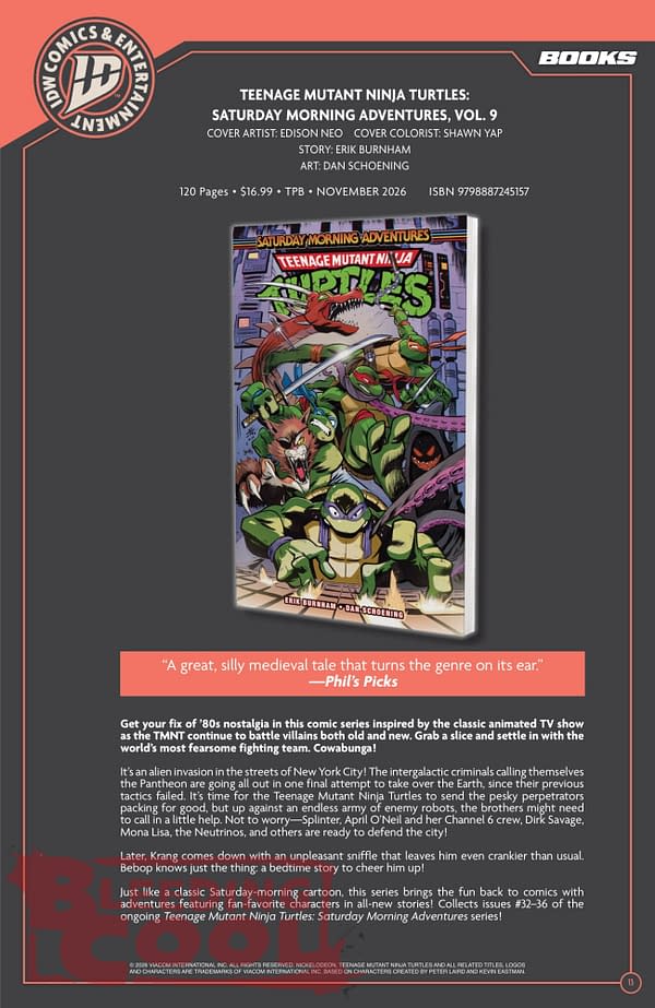 Exclusive: Official Full IDW November 2026 Solicits