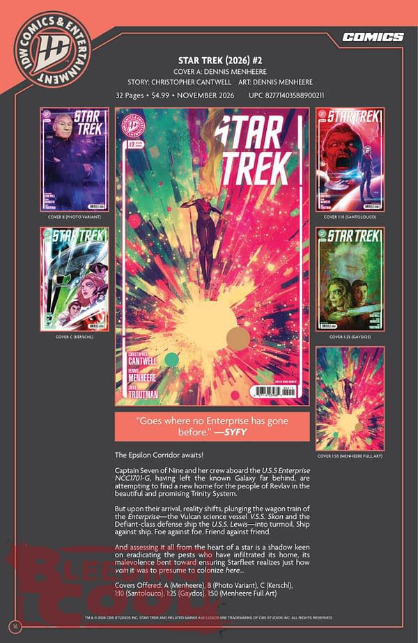 Exclusive: Official Full IDW November 2026 Solicits
