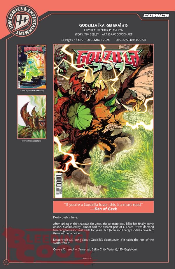 Exclusive: Official Full IDW November 2026 Solicits