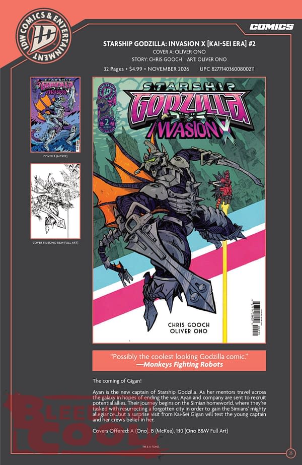 Exclusive: Official Full IDW November 2026 Solicits