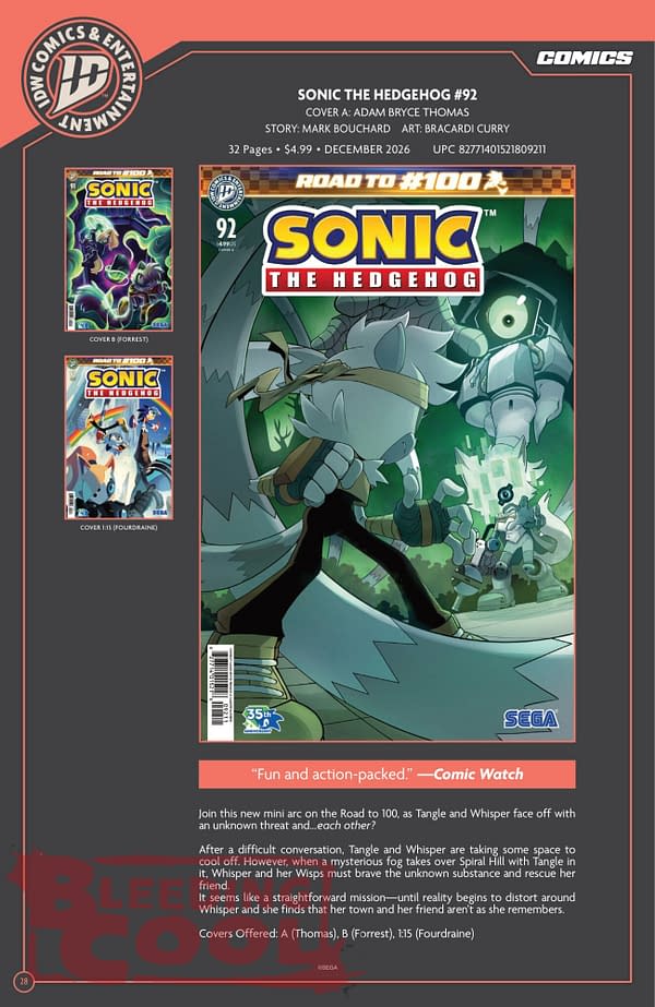 Exclusive: Official Full IDW November 2026 Solicits