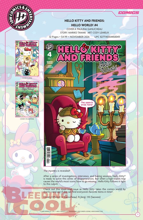 Exclusive: Official Full IDW November 2026 Solicits