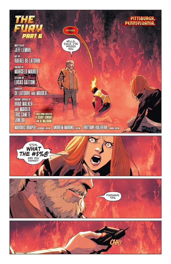 Interior preview page from The Fury of Firestorm #6