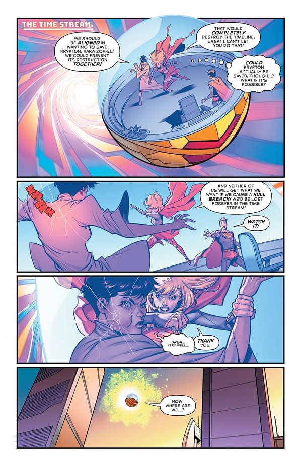 Interior preview page from Supergirl #17