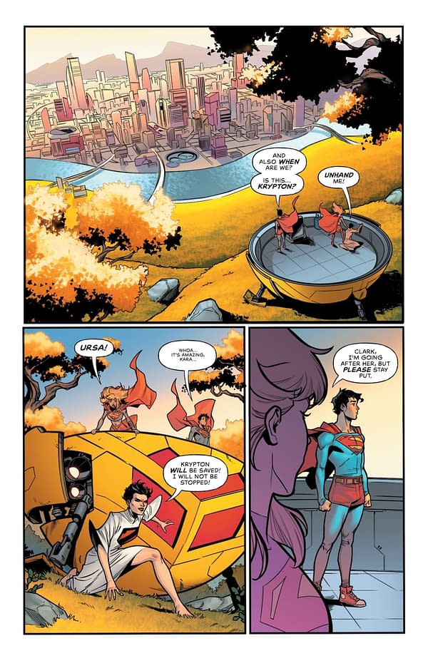 Interior preview page from Supergirl #17