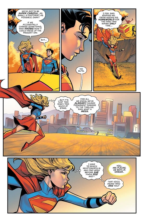 Interior preview page from Supergirl #17