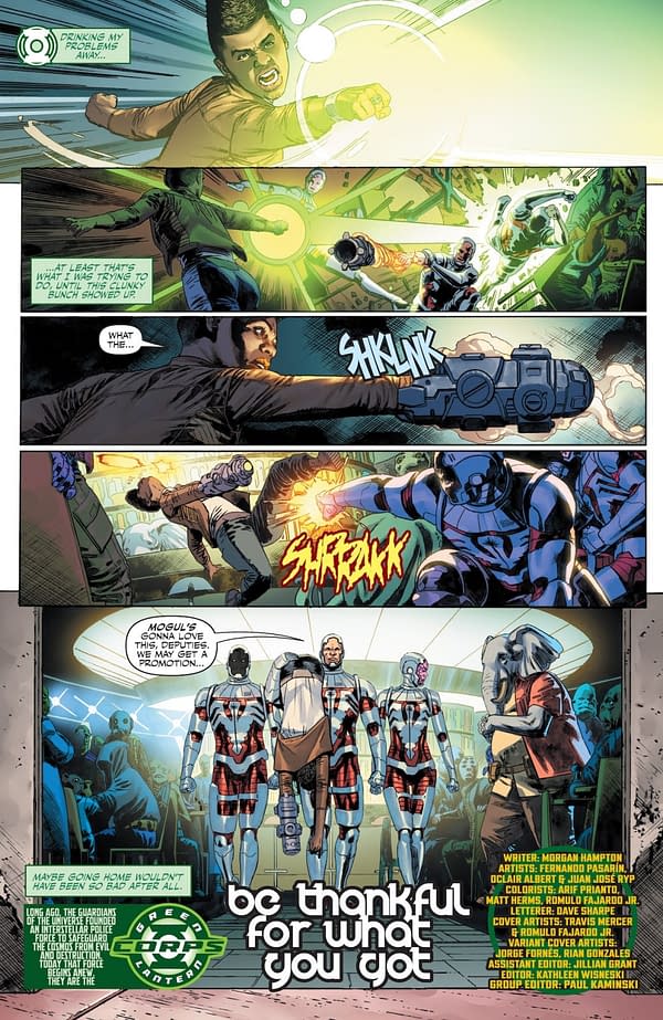 Interior preview page from Green Lantern Corps #20