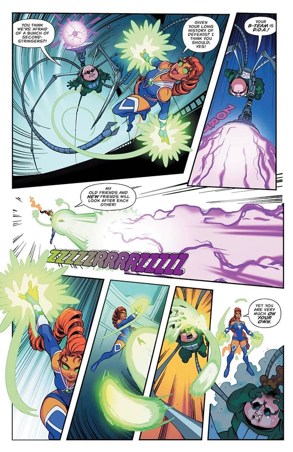 Interior preview page from DC x Sonic the Hedgehog: The Metal Legion #5