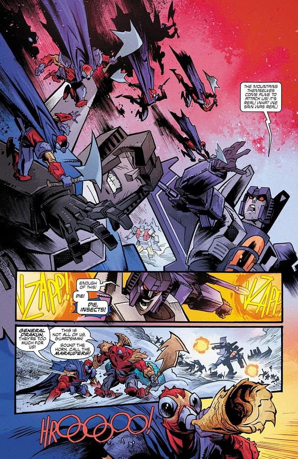 Interior preview page from Transformers #36