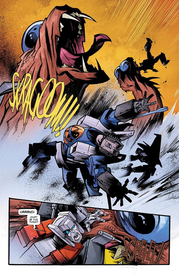 Interior preview page from Transformers #36