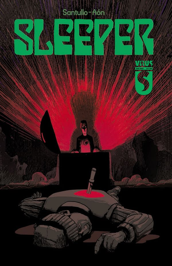 The cover of Sleeper by writer Rodolfo Santullo and artist Carlos Aon and published by Virus.
