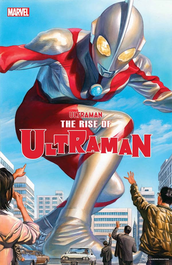 Alex Ross's cover to The Rise of Ultraman from Marvel Comics. Ultraman