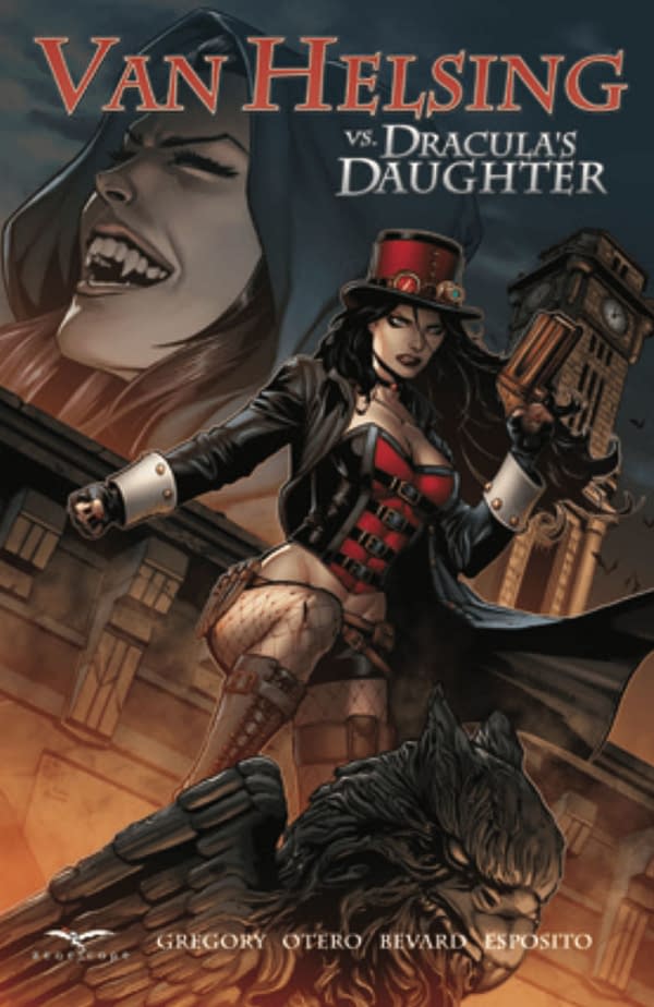 Van Helsing vs. Dracula's Daughter cover. Credit: Zenescope Entertainment.