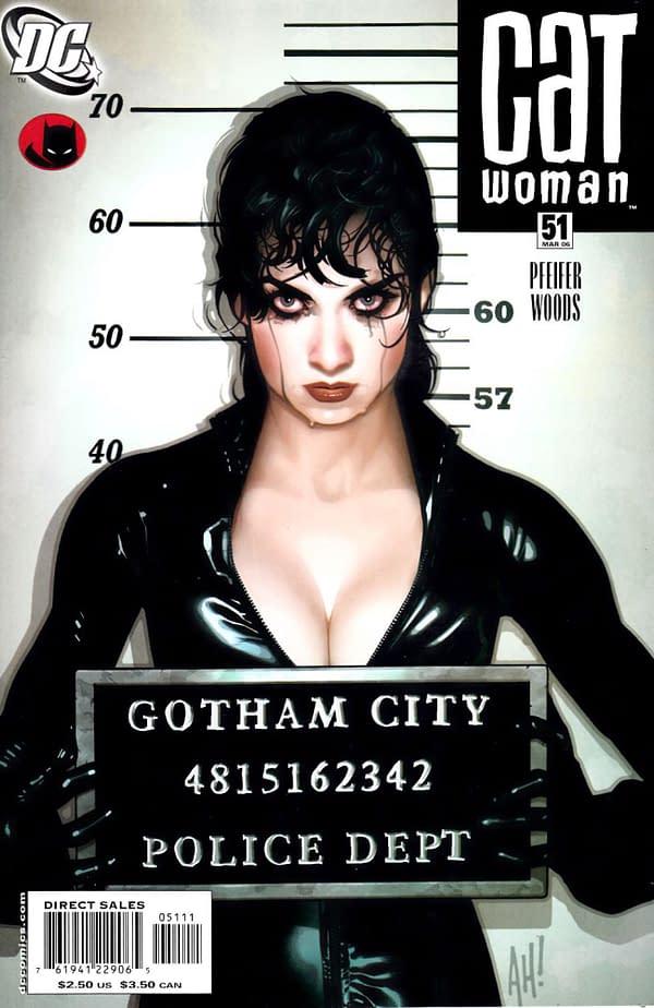 Batman/Catwoman Reprises Adam Hughes Catwoman #51 Mugshot Cover