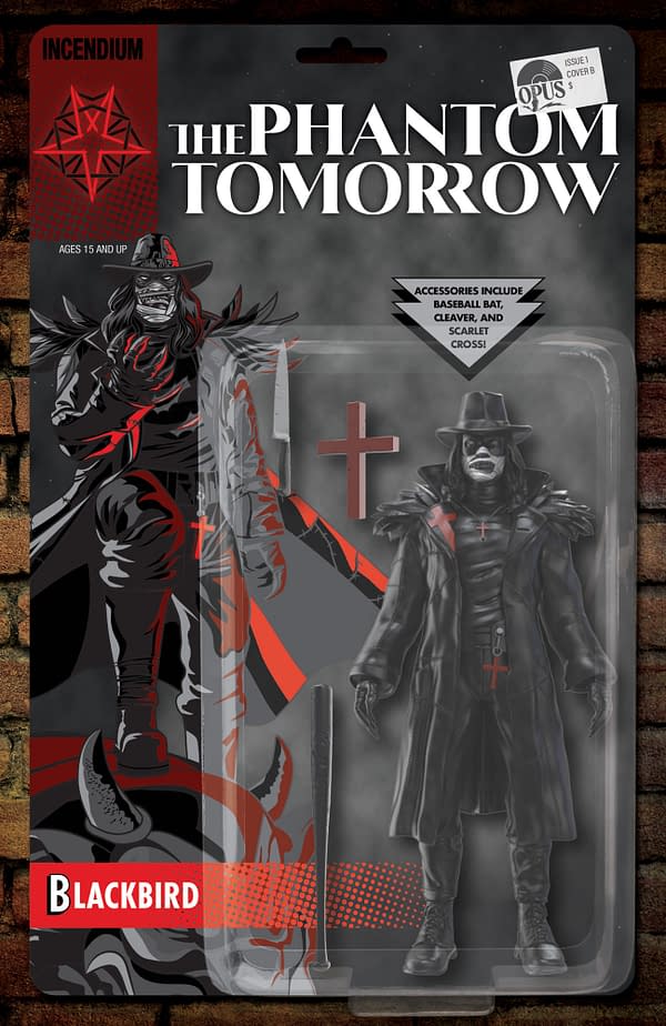 The Phantom Tomorrow #1 Cover B - Blackbird Action Figure variant