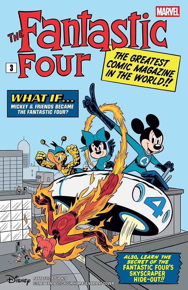 Mickey Mouse & Goofy Do The Fantatsic Four