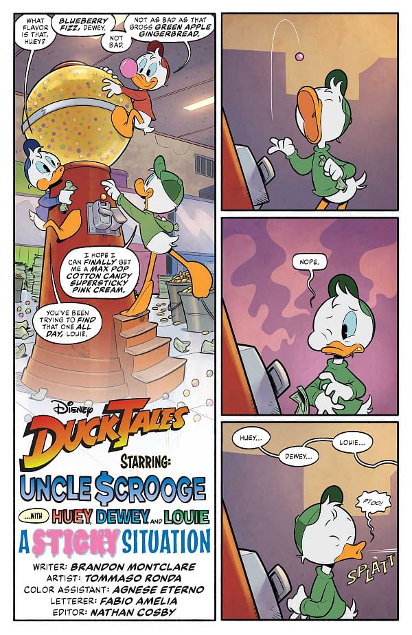 Interior preview page from DuckTales #7