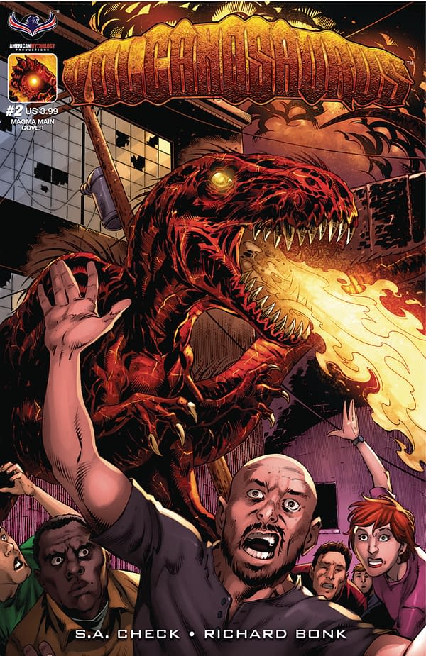 Volcanosaurus Returns and the Three Stooges Slaptastic Special: American Mythology April 2018 Solicits