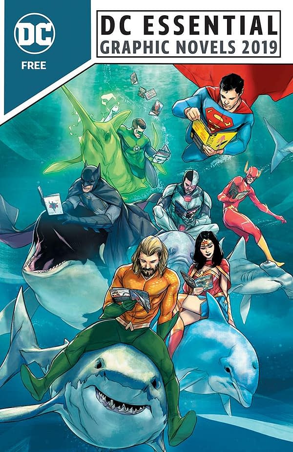 Robert Venditti and Scott Kolins's Aquaman/JLA Story for DC Essential Graphic Novels Catalogue 2019