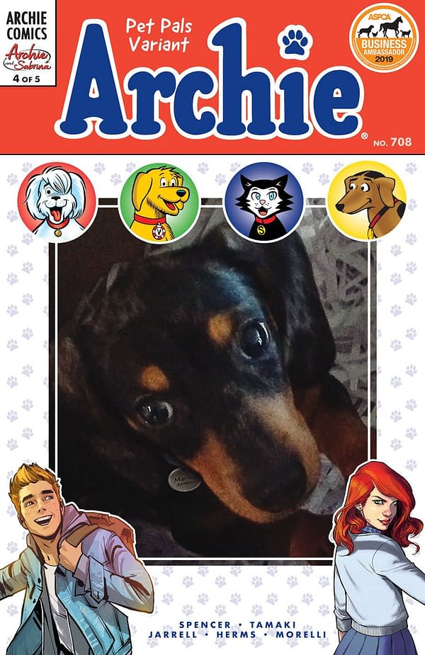 The Pet-Friendly Archie Comics Variant Charity Cover