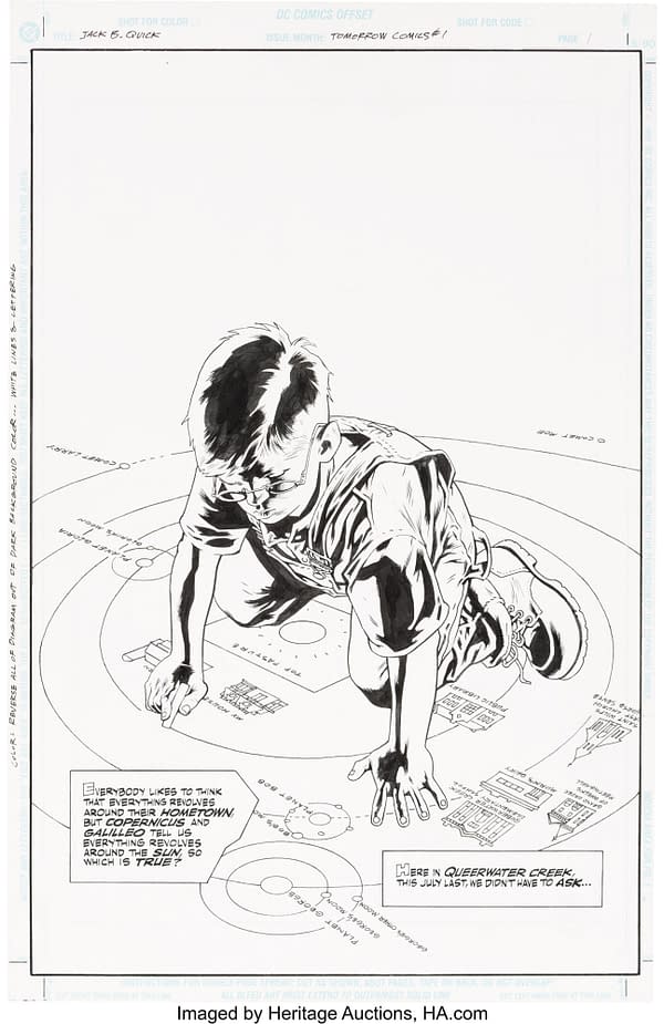 Full Original Art for Alan Moore & Kevin Nowlan Jack B Quick Auction.