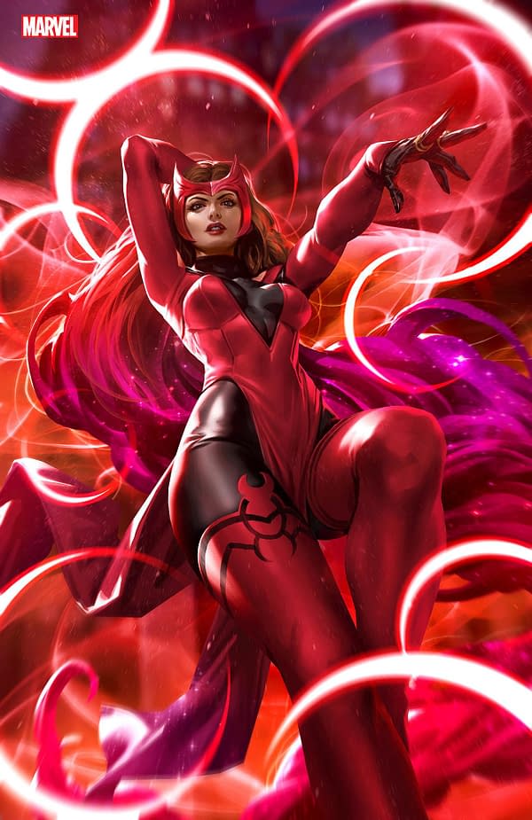 Cover image for AVENGERS 1 DERRICK CHEW SCARLET WITCH VIRGIN VARIANT