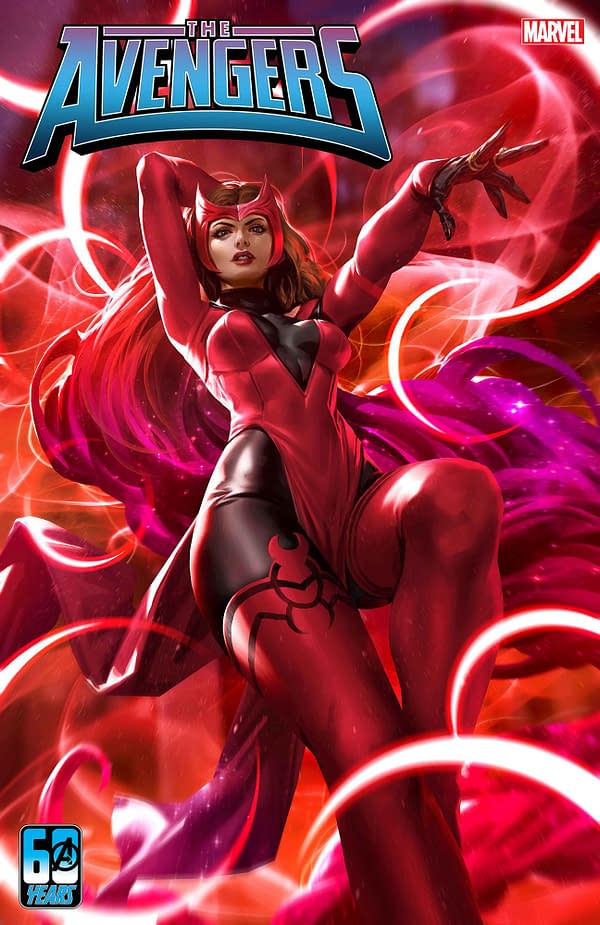 Cover image for AVENGERS 1 DERRICK CHEW SCARLET WITCH VARIANT