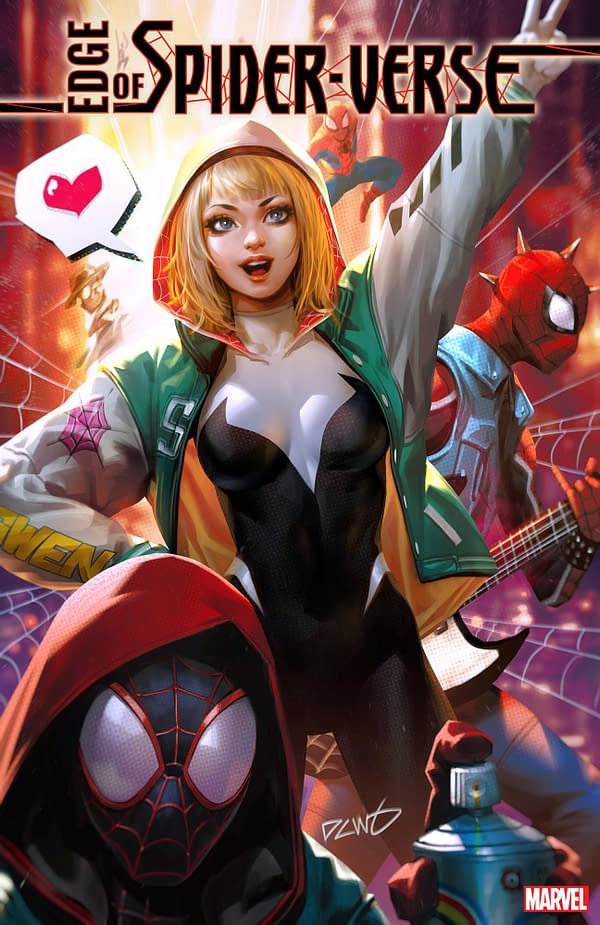 Cover image for EDGE OF SPIDER-VERSE 1 DERRICK CHEW SPIDER-GWEN VARIANT