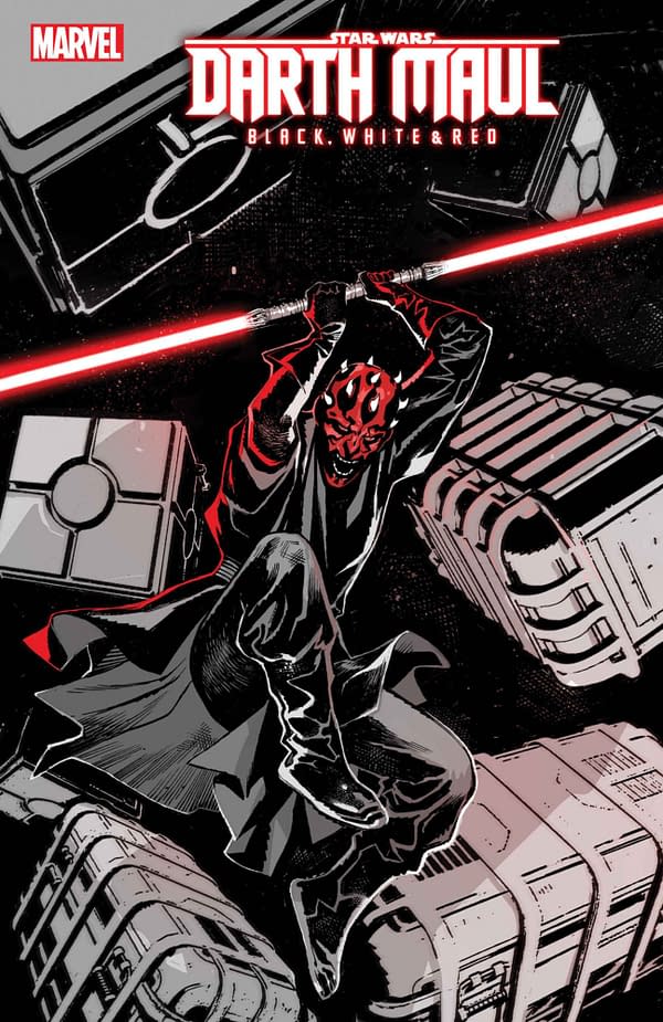 Cover image for STAR WARS: DARTH MAUL - BLACK WHITE AND RED #3 SARA PICHELLI COVER