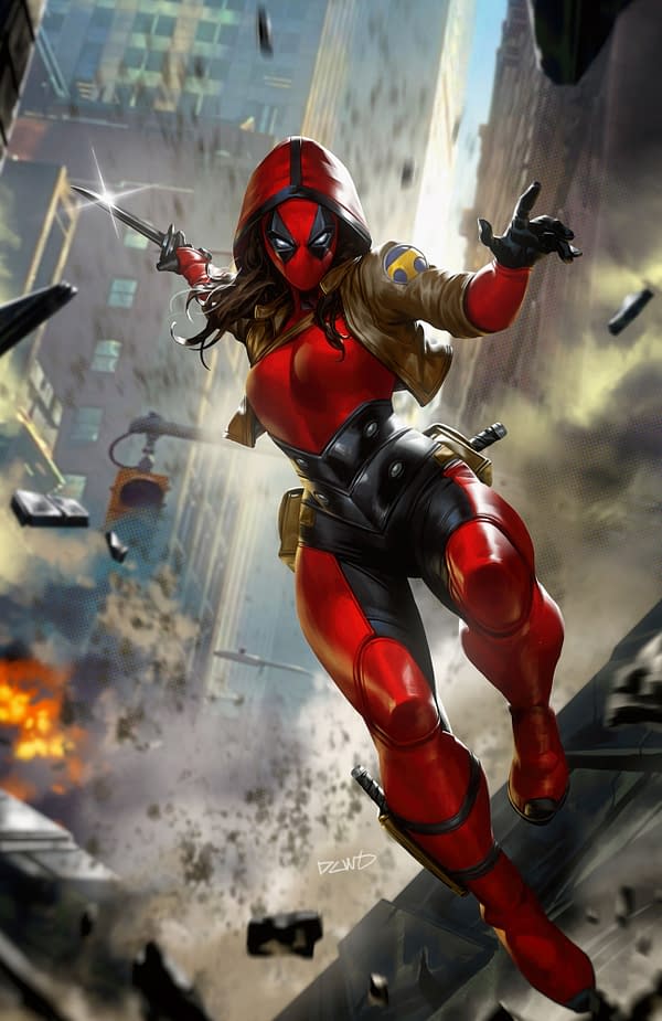 Cover image for DEADPOOL #8 DERRICK CHEW DEADPOOL VIRGIN VARIANT