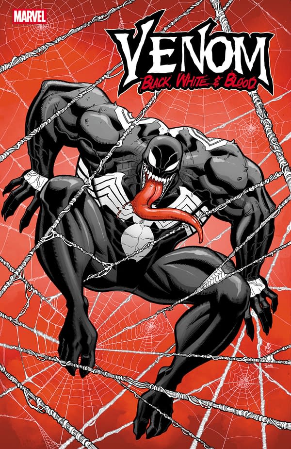 Cover image for VENOM: BLACK, WHITE & BLOOD #3 NICK BRADSHAW VARIANT