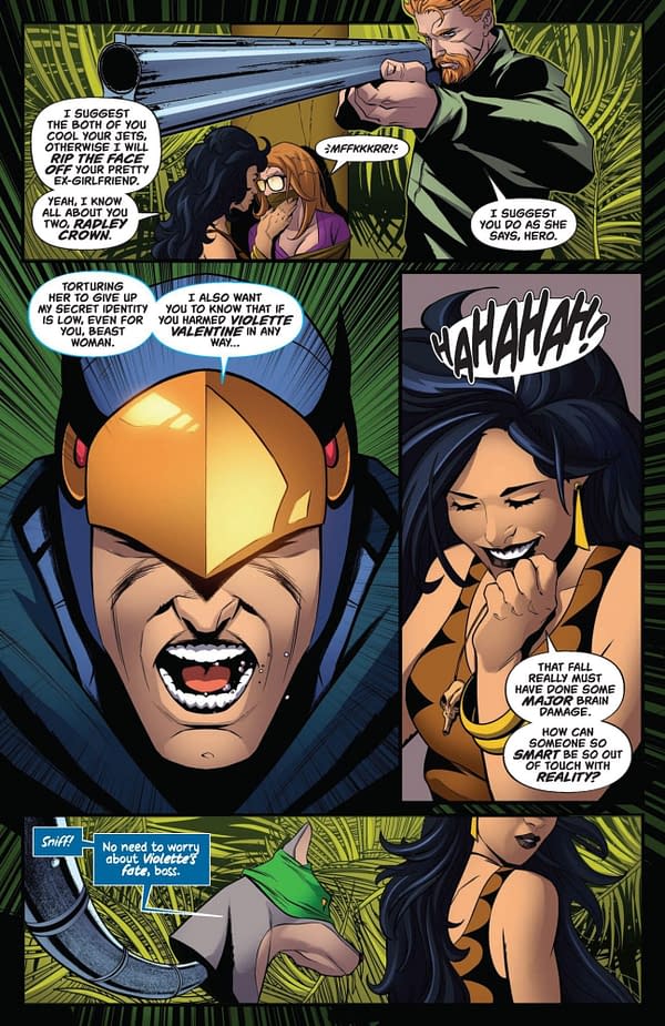 Interior preview page from Blue Falcon and Dynomutt #5