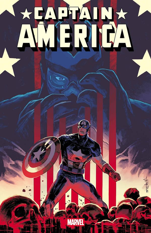Cover image for CAPTAIN AMERICA #8 VALERIO SCHITI COVER
