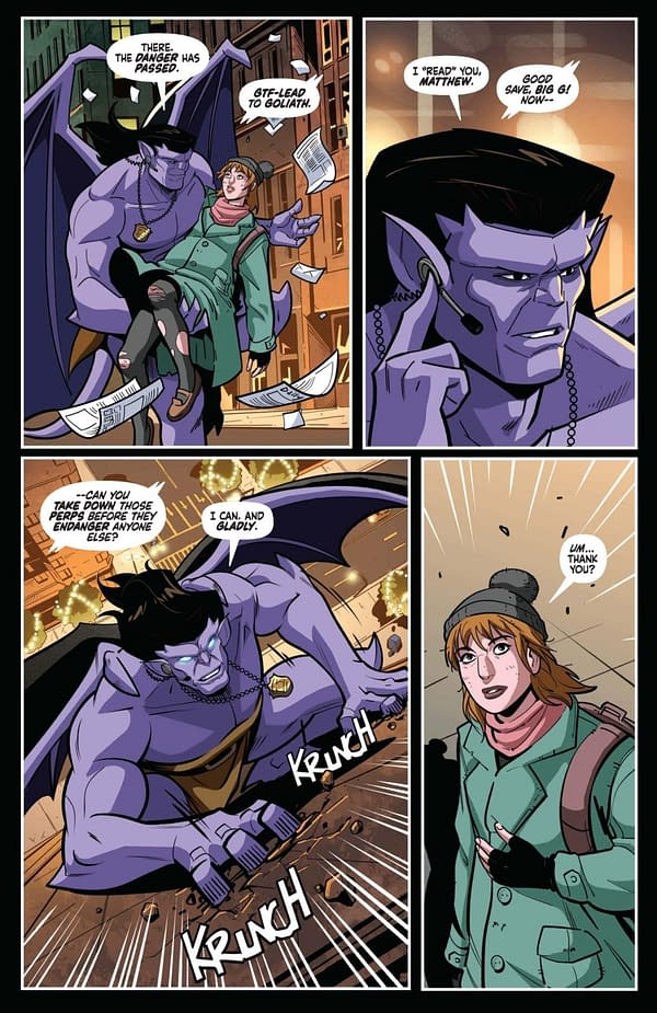 Interior preview page from Gargoyles #2