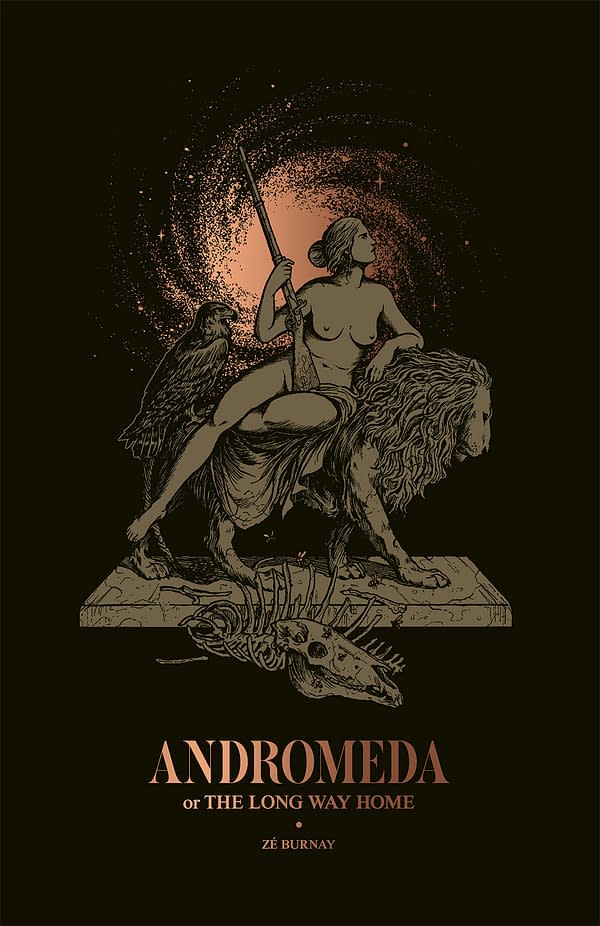 Mike Mignola's Pin-Up for Ze Burnay's Beautiful Graphic Novel, Andromeda Or The Long Way Home