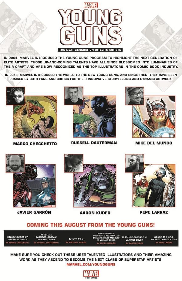 Marvel to Send Free 'Young Guns' Sketchbooks to Comic Stores