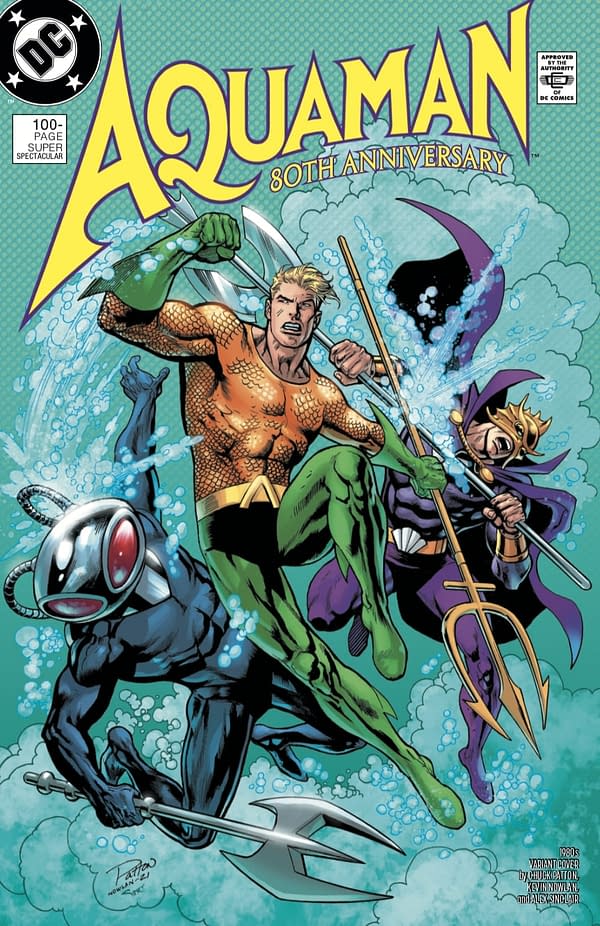 Cover image for AQUAMAN 80TH ANNIVERSARY 100-PAGE SUPER SPECTACULAR #1 (ONE SHOT) CVR F CHUCK PATTON & KEVIN NOWLAN 1980S VAR