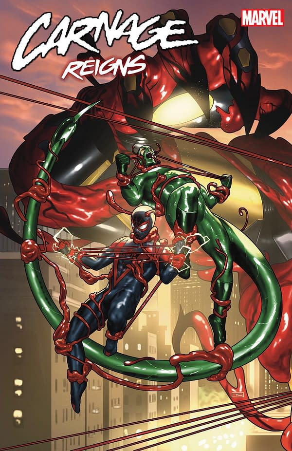 Cover image for CARNAGE REIGNS ALPHA 1 TAURIN CLARKE CONNECTING VARIANT