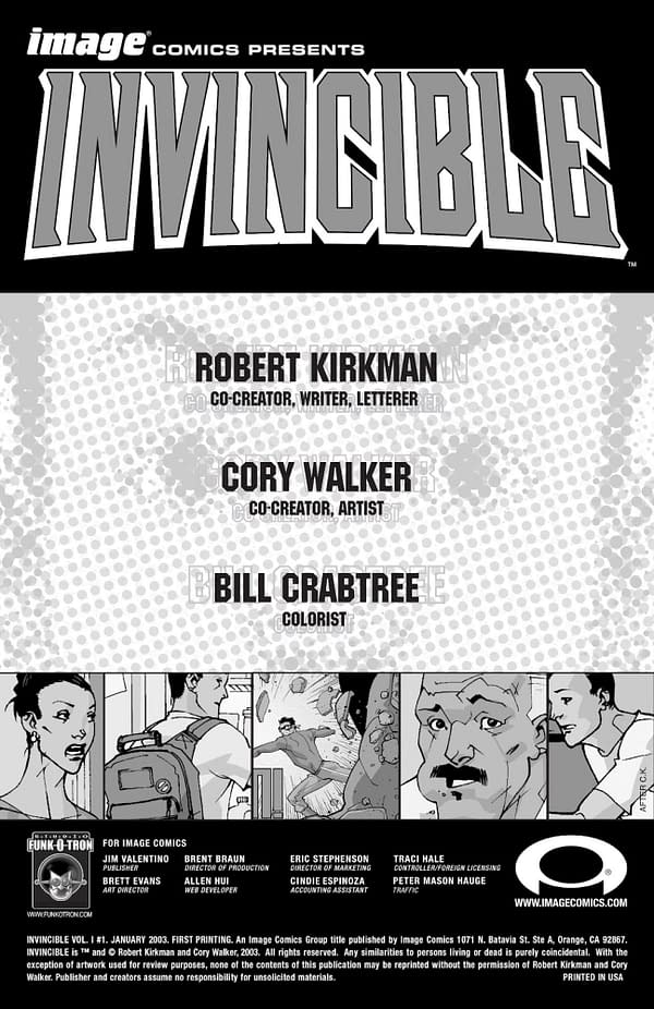 Robert Kirkman Settles Lawsuit With Invincible Colorist Bill Crabtree