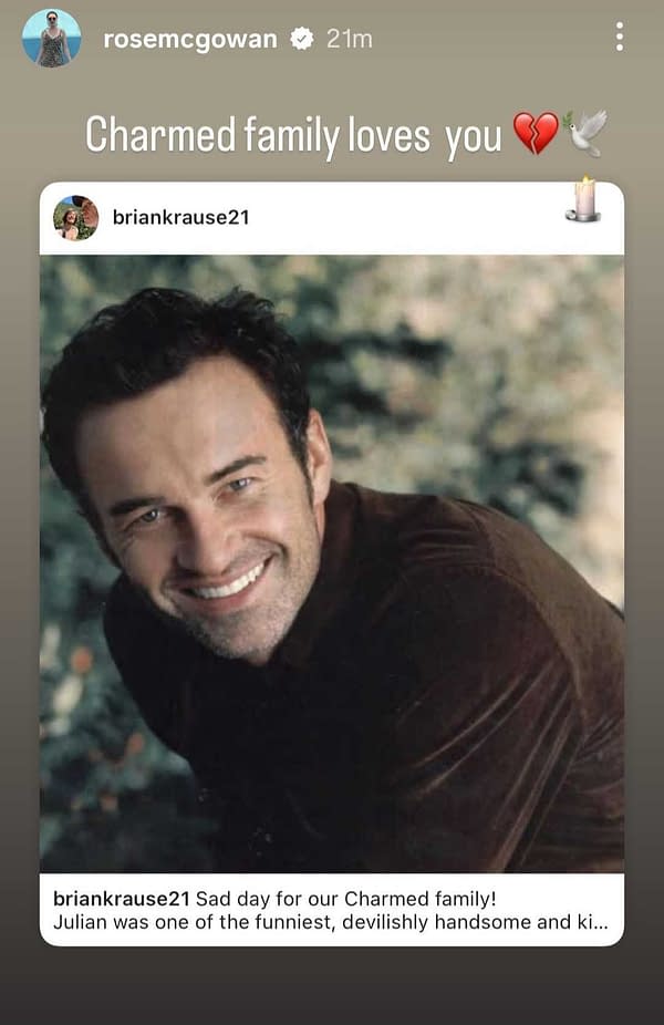 Charmed Stars Combs, McGowan, Krause Pay Tribute to Julian McMahon