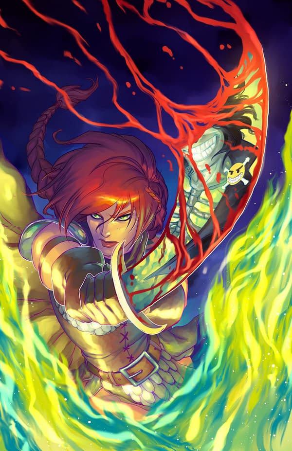 Process Junkie: The Making of Meghan Hetrick's Red Sonja Age Of Chaos #2 FOC Cover